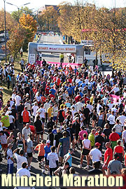 München Marathon am 12.10.2008. Zusätzlich mit einer attraktiven 10-Kilometer-Strecke (Foto: Martin Schmitz)